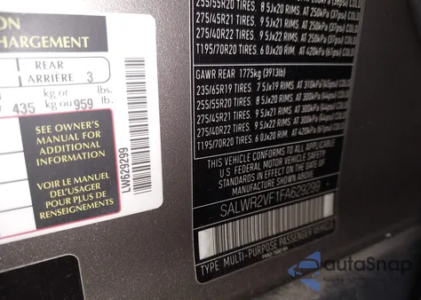 2015 Land Rover Range Rover Sport 3.0L V6 Supercharged Hse z USA, uszkodzony, nr VIN SALWR2VF1FA629299